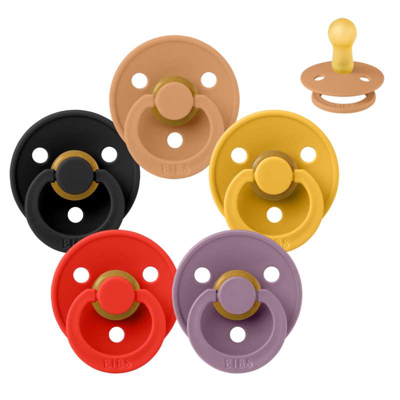 Bibs Rund Colour Napp - bundle - 5 st. - strl. 2 - Glad Halloween 