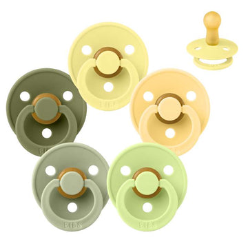 Bibs Rund Colour Napp - bundle - 5 st. - strl. 2 - Lovely Lime 