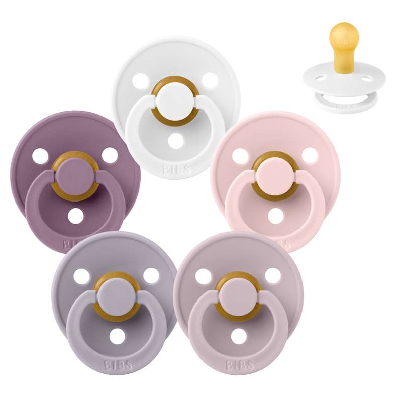 Bibs Rund Colour Napp - bundle - 5 st. - strl. 1 - Underbara Syren 