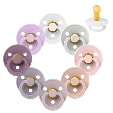 Bibs Rund Colour Napp - bundle - 8 st. - strl. 2 - Underbara Syren 