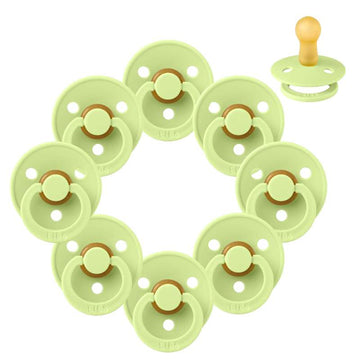 Bibs Rund Colour Napp - bundle - 8 st. - strl. 2 - Matcha 