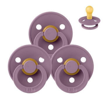 Bibs Rund Colour Napp - bundle - 3 st. - strl. 1 - Mauve 