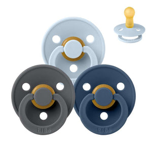 Bibs Rund Colour Napp - bundle - 3 st. - strl. 2 - Ocean Storm 