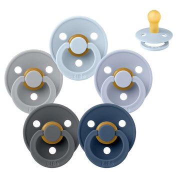 Bibs Rund Colour Napp - bundle - 5 st. - strl. 1 - Ocean Storm 