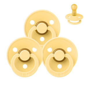 Bibs Rund Colour Napp - bundle - 3 st. - strl. 2 - Ljus smör 