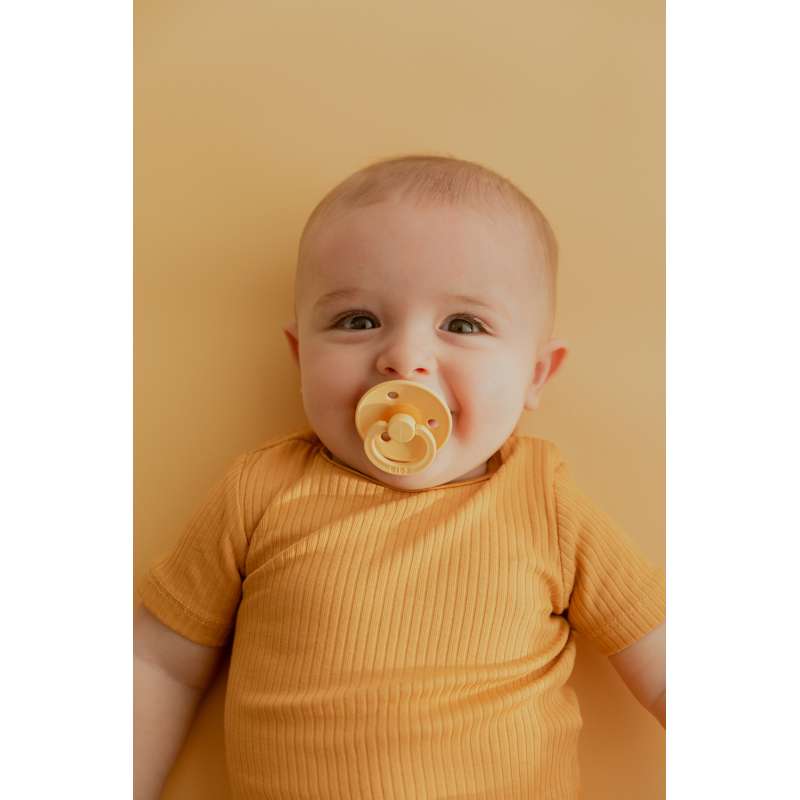 Bibs Rund Colour Napp - bundle - 3 st. - strl. 1 - Ljus smör 