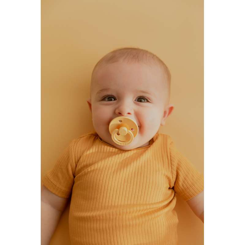 Bibs Rund Colour Napp - bundle - 3 st. - strl. 2 - Ljus smör 