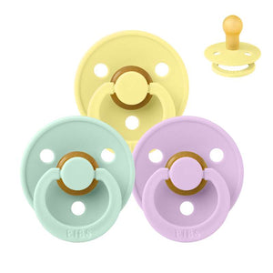Bibs Rund Colour Napp - bundle - 3 st. - strl. 1 - Vårtermin 