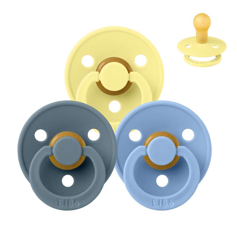 Bibs Rund Colour Napp - bundle - 3 st. - strl. 1 - Sommar vid stranden 