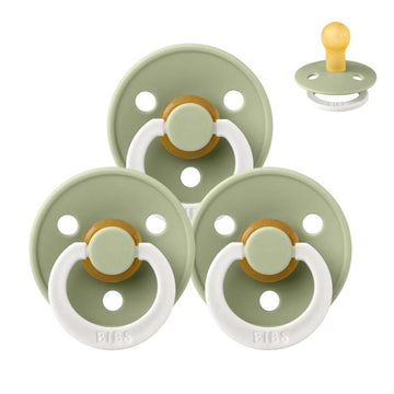 Bibs Rund Colour Napp - bundle - 3 st. - strl. 1 - GLOW - Salvia 