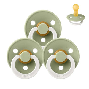 Bibs Rund Colour Napp - bundle - 3 st. - strl. 2 - GLOW - Salvia 