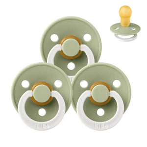 Bibs Rund Colour Napp - bundle - 3 st. - strl. 3 - GLOW - Salvia 