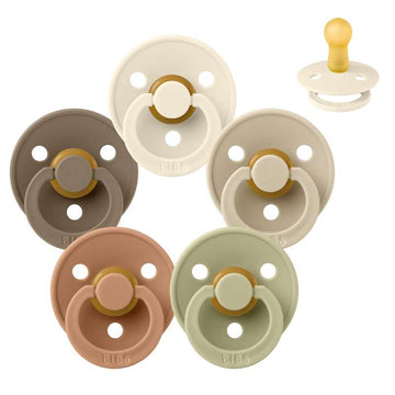 Bibs Rund Colour Napp - bundle - 5 st. - strl. 2 - Mjuk höst 