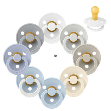 Bibs Rund Colour Napp - bundle - 8 st. - strl. 1 - Mjuk och Klar 