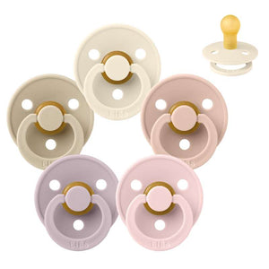 Bibs Rund Colour Napp - bundle - 5 st. - strl. 1 - Soft and Gentle 
