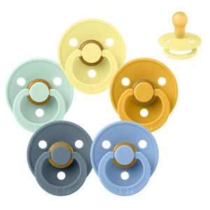 Bibs Rund Colour Napp - bundle - 5 st. - strl. 1 - Sommar vid stranden 