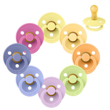 Bibs Rund Colour Napp - bundle - 8 st. - strl. 2 - Sweet Sorbet 