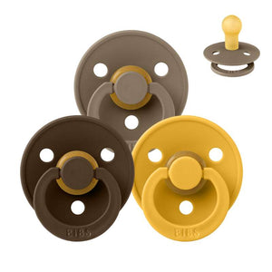 Bibs Rund Colour Napp - bundle - 3 st. - strl. 2 - Nallebjörn 