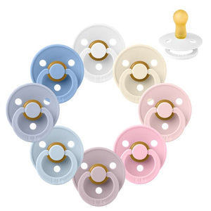 Bibs Rund Colour Napp - bundle - 8 st. - strl. 2 - Babyshower-kollektionen 