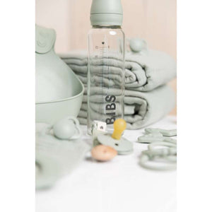 BIBS Bottle - Komplett Nappflaska Set - Stor - 225 ml. - Sage