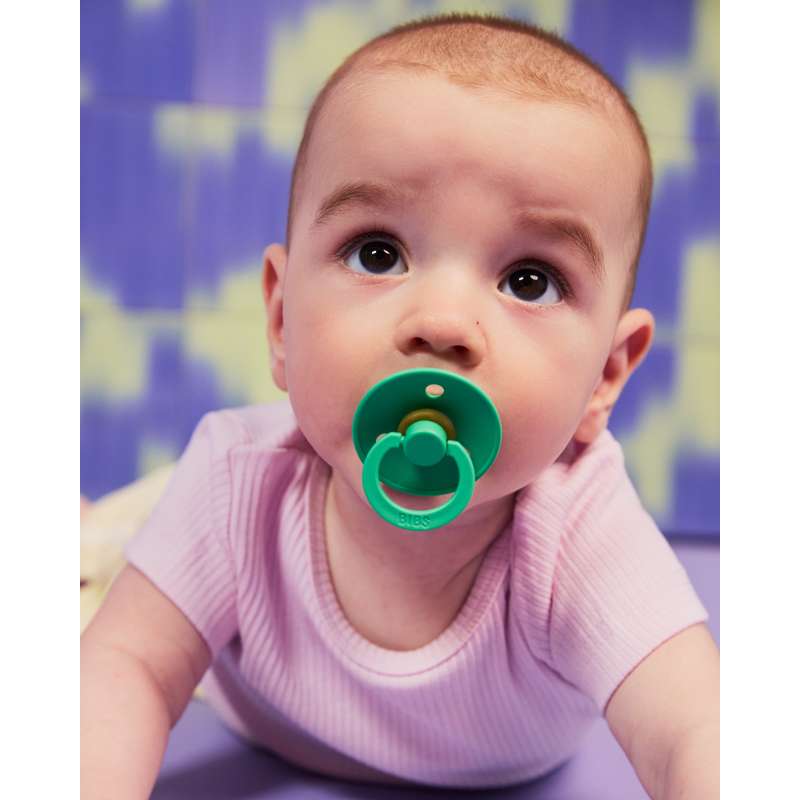 BIBS Rund Colour napp - strl. 2 - naturgummi - Kaktus 