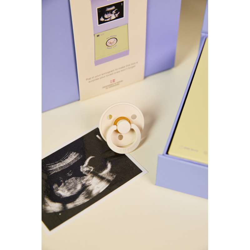 BIBS Hej Baby Surprise Presentset - naturgummi - strl. 1 - Elfenben 