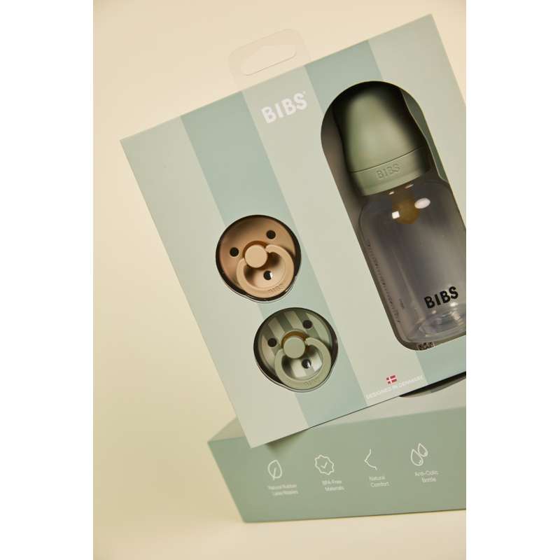 BIBS Baby presentset - Sprinkle - Sage 