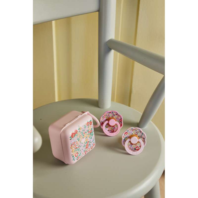 BIBS Tillbehör Nappask - Suttebox - Liberty - Oscar Meadow/Blossom 