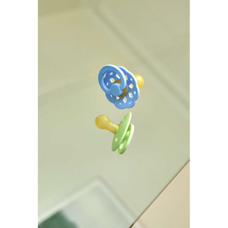BIBS Rund bohem napp - strl. 2 - naturgummi - Hush 