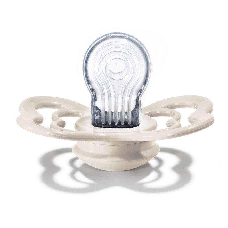 Bibs Supreme Napp - 2-Pack - strl. 1 - Silikon - Ivory/Sage 