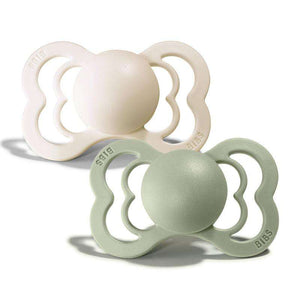 Bibs Supreme Napp - 2-Pack - strl. 1 - Silikon - Ivory/Sage 