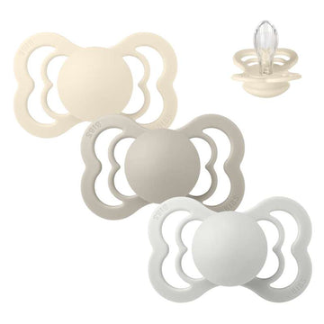 Bibs Supreme Napp - bundle - 3 st. - strl. 2 - Ljus och Klar 