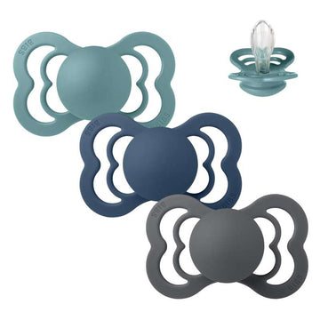 Bibs Supreme Napp - bundle - 3 st. - strl. 2 - Kraschande vågor 