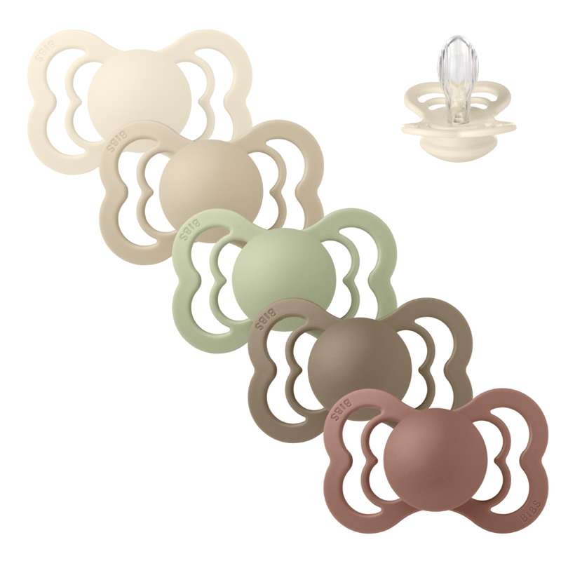 Bibs Supreme Napp - bundle - 5 st. - strl. 2 - Mjuk höst 