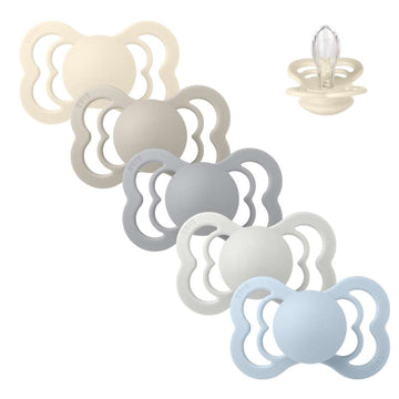 Bibs Supreme Napp - bundle - 5 st. - strl. 2 - Mjuk och Klar 