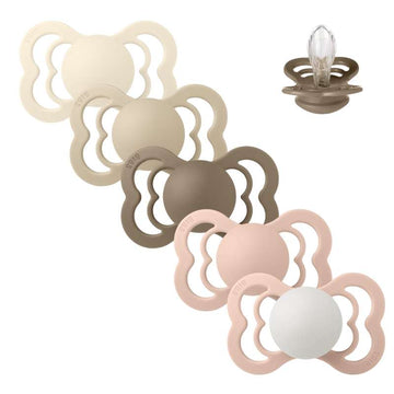 Bibs Supreme Napp - bundle - 5 st. - strl. 2 - Mjuk och jordnära 