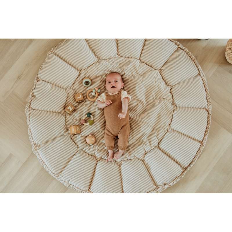 Play & Go Bloom - Babynest/Lekmatta - Stripes Blue 