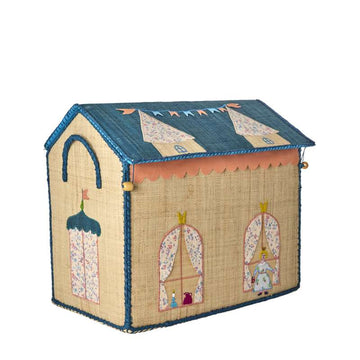 RICE Raffia Förvaringshus - Castle - Medium 