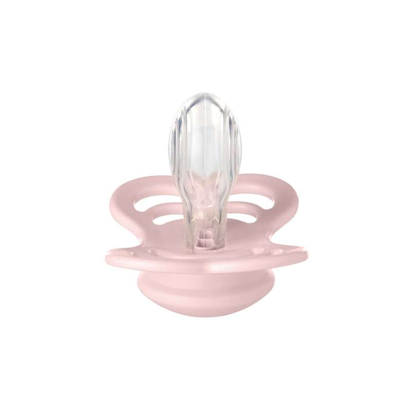BIBS Symmetrisk Supreme napp - Str. 2 - Silikon - Blossom