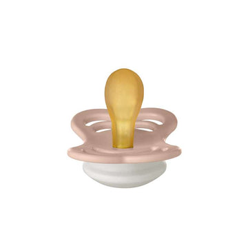 Bibs Supreme Napp - strl. 1 - naturgummi - GLOW - Blush 