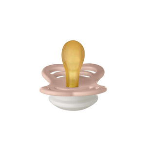 Bibs Supreme Napp - strl. 1 - naturgummi - GLOW - Blush 