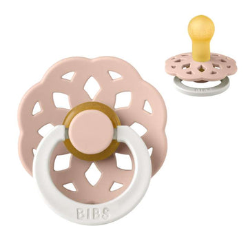 Bibs Boheme Napp - strl. 1 - naturgummi - GLOW - Blush 