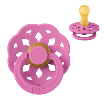BIBS Rund bohem napp - strl. 2 - naturgummi - Bubblegum 