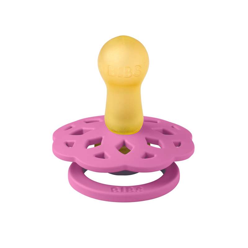 BIBS Rund bohem napp - strl. 2 - naturgummi - Bubblegum 