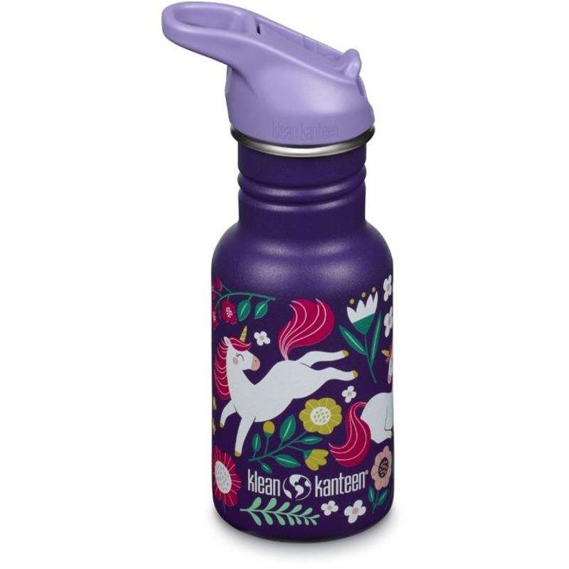 Klean Kanteen Classic Drickflaska - Kid SportCap - 355ml - Hoppande Enhörningar 