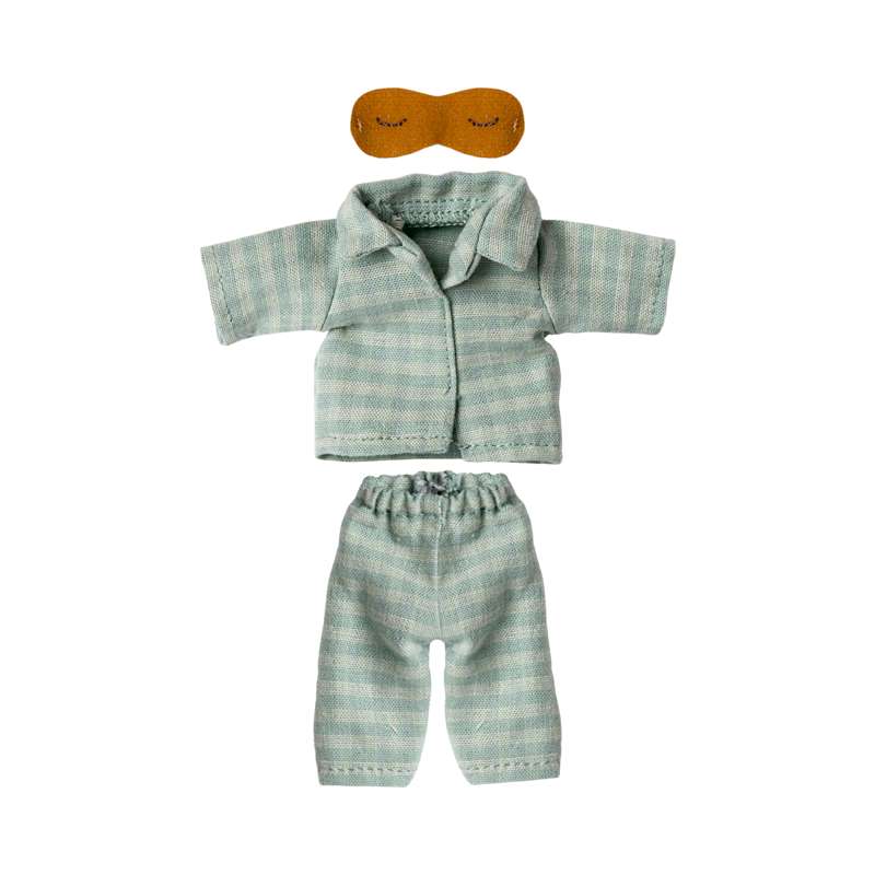 Maileg Pyjamas - Far Mus - Mint/Sand 