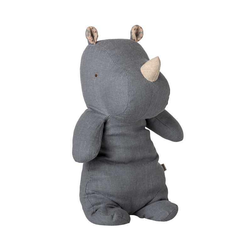 Maileg Safari Vänner - Noshörning - Medium - Dämpad Blå 