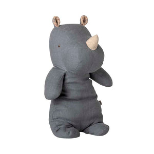 Maileg Safari Vänner - Noshörning - Medium - Dämpad Blå 