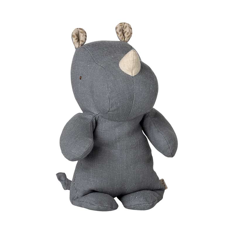 Maileg Safari Vänner - Noshörning - Liten - Stövet Blå 