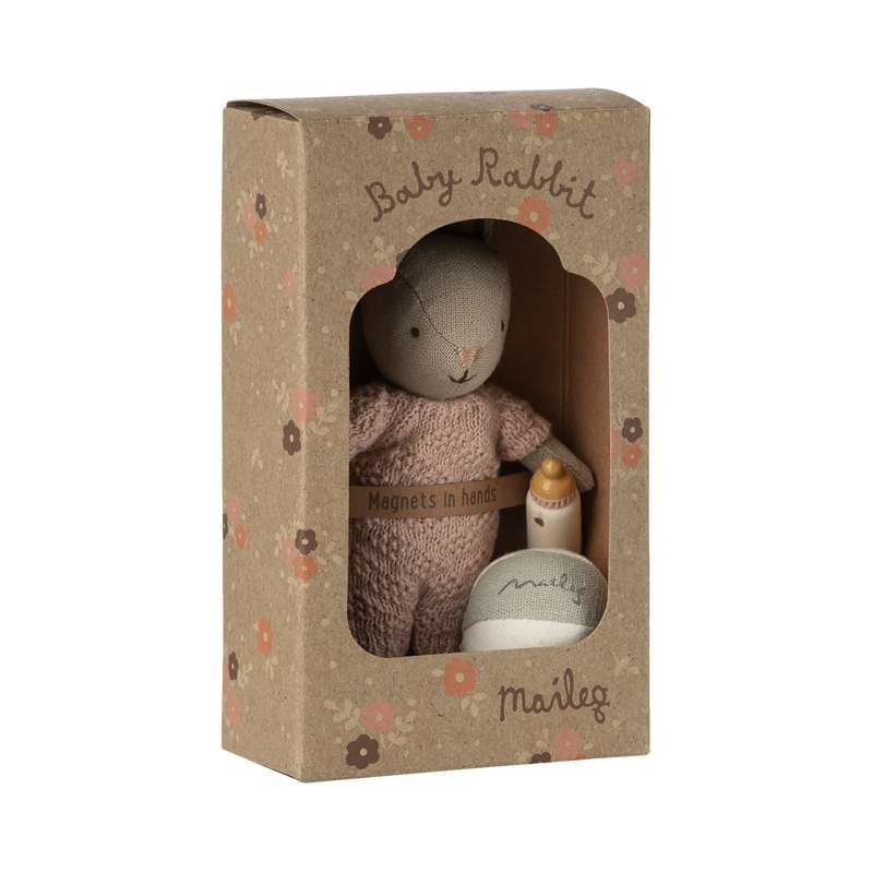 Maileg Kanin Set - Micro - Sand - Rosa 